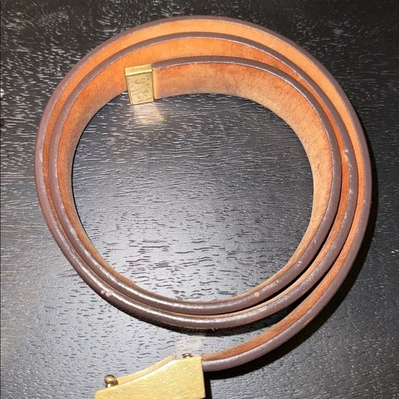 Louis Vuitton Monogram Belt with Gold Buckle Size 85/34 - Picture 2 of 7